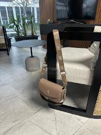 Lamelif Çok Bölmeli Kadın Çapraz Çanta Soft Kahve