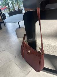 Lamelif Ophidia Süet  Kadın Çanta -Bordo