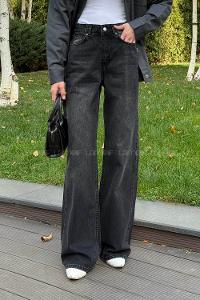 Smoked Denim High Waist Denim Pants