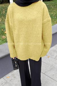 Yellow Turtle Neck Long Arm Jumper