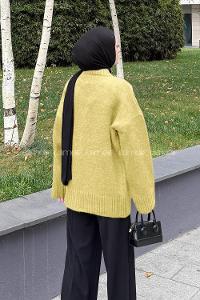 Yellow Turtle Neck Long Arm Jumper