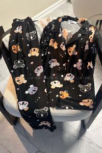 Black-4 Crew Neck Long Arm Without Accessories Combed Fabric Regular Trousers Comfortable Suit