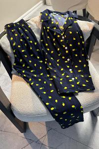 Navy Blue-2 Crew Neck Long Arm Without Accessories Combed Fabric Regular Trousers Comfortable Suit