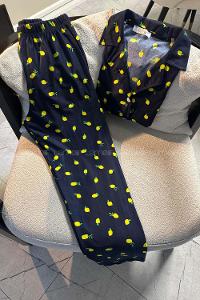 Navy Blue-2 Crew Neck Long Arm Without Accessories Combed Fabric Regular Trousers Comfortable Suit