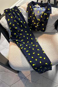 Navy Blue-2 Crew Neck Long Arm Without Accessories Combed Fabric Regular Trousers Comfortable Suit