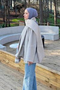 Mink Scarf Neck Long Arm Coat