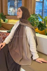 Lamelif Degrade Desen Soft Şal Camel