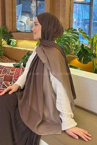 Lamelif Degrade Desen Soft Şal Camel