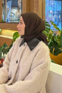 Lamelif Comfort Pamuk Eşarp Acı Kahve