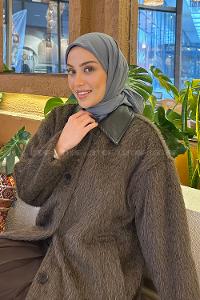 Lamelif Comfort Pamuk Eşarp Füme