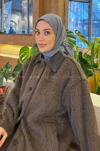 Lamelif Comfort Pamuk Eşarp Füme