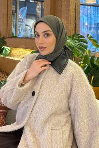 Lamelif Comfort Pamuk Eşarp Haki