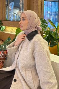 Lamelif Comfort Pamuk Eşarp Pudra