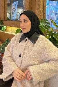 Lamelif Comfort Pamuk Eşarp Siyah