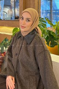 Lamelif Comfort Pamuk Eşarp Sütlü Kahve