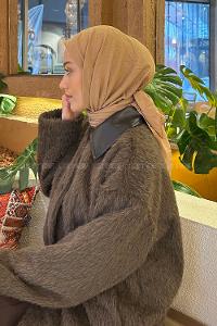 Lamelif Comfort Pamuk Eşarp Sütlü Kahve