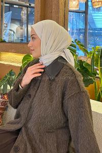 Lamelif Comfort Pamuk Eşarp Taş