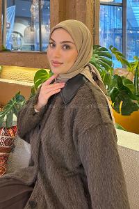 Lamelif Comfort Pamuk Eşarp Toprak