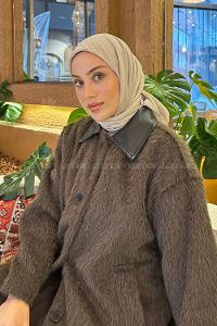 Lamelif Comfort Pamuk Eşarp Vizon