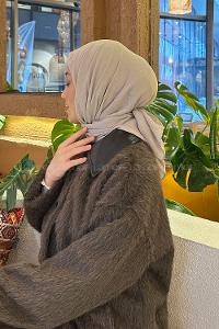 Lamelif Comfort Pamuk Eşarp Vizon