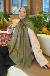 Lamelif  G Desen Ayrobin Floş Jakar  Şal Adaçayı