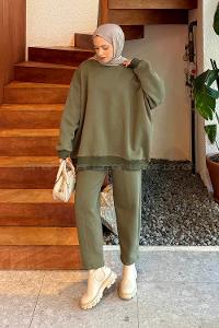 Lamelif Eşofman Takımı Haki