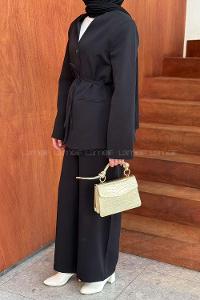 Gold Buckle Skin Hand Bag Bag