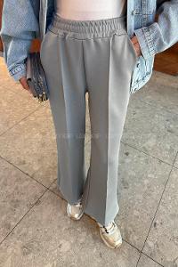 Lamelif Çımalı Scuba Pantolon Gri