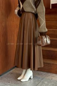 Lamelif Deri Etek Taba