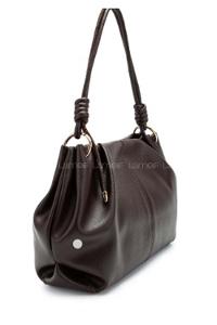 Lamelif Büzgü Detaylı Suni Deri Chen Kol Çanta Kahverengi