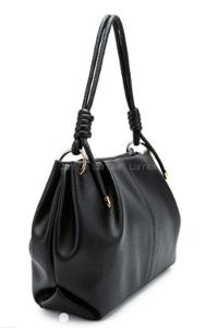 Black Buckle Skin Hand Bag Bag