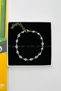 White-3 Without Accessories Gold Straight Wristband