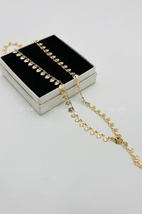 Lamelif Gold Kalp Y Kolye