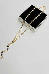 Lamelif Gold Yonca Y Kolye