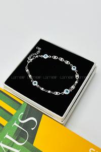 White-6 Without Accessories Gold Straight Wristband