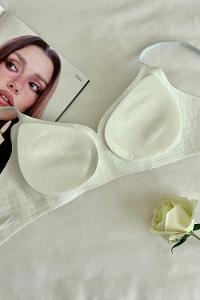 Lamelif İhracat Kare Desen Hafif Destekli Sütyen