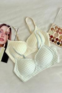 Lamelif İhracat Kare Desen Hafif Destekli Sütyen