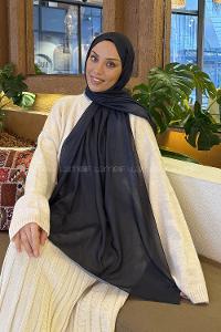 Lamelif Bulut Desen Müslin Şal Parlament Mavi