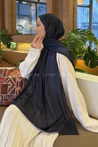 Lamelif Bulut Desen Müslin Şal Parlament Mavi