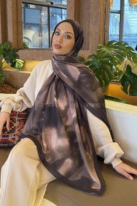 Bitter Brown Cotton Fabric Straight Shawl