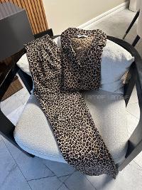 Lamelif Leopar Desen Pijama Takımı