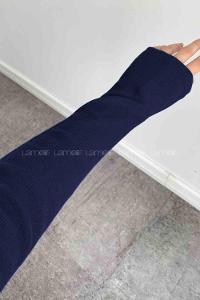 Navy Blue Turtle Neck Long Arm Cotton Body