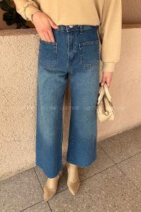 Light Blue Denim High Waist Denim Pants