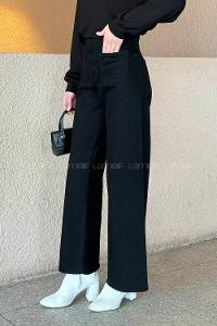 Black Denim High Waist Denim Pants