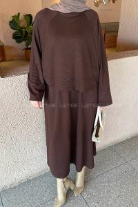 Lamelif Oysho Etekli Takım Acı Kahve