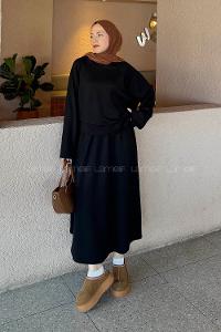 Lamelif Oysho Etekli Takım Siyah