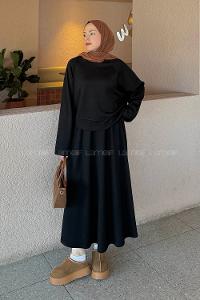 Lamelif Oysho Etekli Takım Siyah