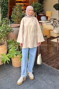 Stone Long Arm Cotton Kimono