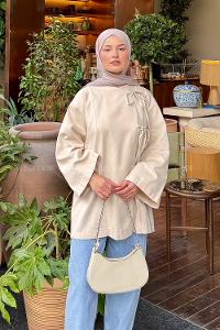 Stone Long Arm Cotton Kimono