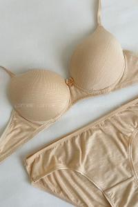 Lamelif Penye Destekli Takım Siyah Renk